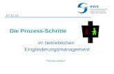 Die Prozess-Schritte im betrieblichen Eingliederungsmanagement Thomas Lambert 17.05.2014.