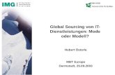 IWI-HSG Global Sourcing von IT- Dienstleistungen: Mode oder Modell? Hubert –sterle MBT Europe Darmstadt, 25.09.2003