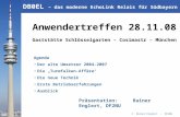 © Rainer Englert - DF2NU DB0EL – das moderne EchoLink Relais für Südbayern Anwendertreffen 28.11.08 Gaststätte Schlösselgarten – Cosimastr – München Präsentation:Rainer.