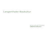 Langenthaler Baukultur Das Wirken von Hector Egger (1880-1956) In Langenthal