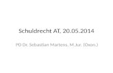 Schuldrecht AT, 20.05.2014 PD Dr. Sebastian Martens, M.Jur. (Oxon.)