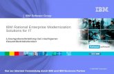 ® IBM Software Group © 2009 IBM Corporation Nur zur internen Verwendung durch IBM und IBM Business Partner IBM Rational Enterprise Modernization Solutions