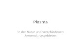 Plasma In der Natur und verschiedenen Anwendungsgebieten.