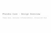 Phaidra Core - Design Overview Thomas Wana, Zentraler Informatikdienst, Universität Wien.