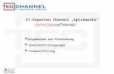 IT-Experten Channel Spiceworks Allgemeines zur Platzierung Userschaft/Zielgruppe Formate/Pricing.