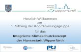 Herzlich Willkommen zur 1. Sitzung der Koordinierungsgruppe für das Integrierte Klimaschutzkonzept der Hansestadt Wipperfürth.