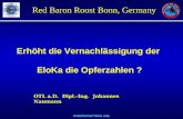 Unauthorized Views only Red Baron Roost Bonn, Germany OTL a.D. Dipl.-Ing. Johannes Naumann Erhöht die Vernachlässigung der EloKa die Opferzahlen ?