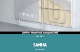 SANHA-Wandheizungsmodul Mai 2011. Übersicht Die Vorteile Die Komponenten Die Montage Die Anschlussmöglichkeiten Die Auslegung Übersicht.