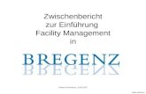 Robert Pockenauer, 10.09.2007 Zwischenbericht zur Einführung Facility Management in Taste drücken.