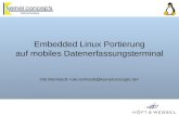 Embedded Linux Portierung auf mobiles Datenerfassungsterminal Ole Reinhardt.