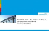1 MARKUS NEO – Ihr starker Partner in Adressmanagement und Marketinganalyse.