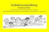 Auftaktveranstaltung Kinderwelten am 29.4.09 in der Alice-Salomon-Schule, Berufsbildende Schule für Gesundheit und Soziales - Hannover 1.