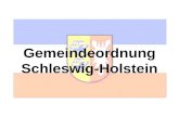 Ein Streifzug durch die Gemeindeordnung Schleswig-Holstein Gemeindeordnung Schleswig-Holstein