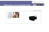 Webhosting an der Universität Zürich Kunden Server Geschichte / Zahlen.