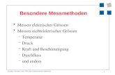 1 (C) 2002, Hermann Knoll, HTW Chur, Fachhochschule Ostschweiz Besondere Messmethoden Messen elektrischer Grössen Messen nichtelektrischer Grössen -Temperatur.