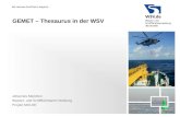 Johannes Mielchen Wasser- und Schifffahrtsamt Hamburg Projekt MDI-DE GEMET – Thesaurus in der WSV.