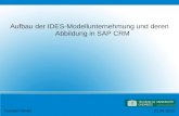 Aufbau der IDES-Modellunternehmung und deren Abbildung in SAP CRM Karsten Nindel21.06.2010