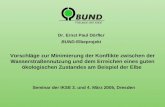 Seminar der IKSE 3. und 4. März 2005, Dresden Dr. Ernst Paul Dörfler BUND-Elbeprojekt Vorschläge zur Minimierung der Konflikte zwischen der Wasserstraßennutzung.