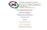 Ihr Spezialist für: Alarmanlagen Elektroinstallation Elektronik Solar Windenergie USV-Anlagen Videowachung.