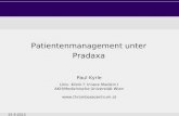 Patientenmanagement unter Pradaxa Paul Kyrle Univ. Klinik f. Innere Medizin I AKH/Medizinische Universität Wien  25.9.2013.