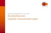 © economiesuisse Bundesfinanzen: Kapitale Herausforderungen Folien zum dossierpolitik Nr. 22, 15.11. 2010.