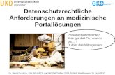 Datenschutzrechtliche Anforderungen an medizinische Portallösungen Dr. Bernd Schütze, KIS-RIS-PACS und DICOM-Treffen 2013, Schloß Waldhausen, 21. Juni.