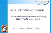 -1- Herzlich Willkommen zu unserer Informationsveranstaltung Sport eN 2015/16 - 2016/17 ! http://  / Sport eN SR, Feb.2014.