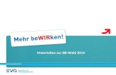 Materialien zur BR-Wahl 2014. Eisenbahn- und Verkehrsgewerkschaft - Vorstandsbereich stv. Vorsitzender Klaus-Dieter Hommel Weilburger Straße 24 – 60326.