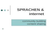 SPRACHEN & internet community building content sharing.