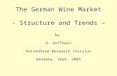 The German Wine Market - Structure and Trends – by D. Hoffmann Geisenheim Research Institut Germany, Sept. 2005.