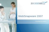 WebSnapware 2007 Produktpräsentation. Technologie.