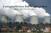 Energieeffizienz bei Kraftwerken mit fossilen Energieträgern.