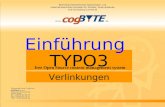 TYPO3 free Open Source content management system Einführung Verlinkungen.