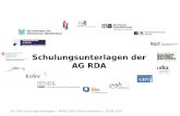 Schulungsunterlagen der AG RDA Vertretungen der –ffentlichen Bibliotheken AG RDA Schulungsunterlagen â€“ Modul GND: Fiktive Personen | 28.04.2014