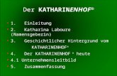 Der K ATHARINENHOF ® 1. Einleitung 2. Katharina Laboure (Namensgeberin) 3. Geschichtlicher Hintergrund vom KATHARINENHOF ® 4. Der KATHARINENHOF ® heute.