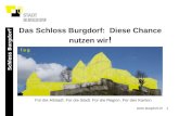 1 Schloss Burgdorf  Das Schloss Burgdorf: Diese Chance nutzen wir ! Für die Altstadt. Für die Stadt. Für die Region. Für den Kanton.