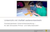 Staatliches Schulamt Rastatt Unterricht mit Vielfalt weiterentwickeln Fachberaterteam Unterrichtsentwicklung – für alle Schularten Primar- und Sekundarstufe.
