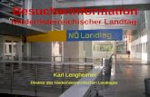 Besucherinformation Niederösterreichischer Landtag Karl Lengheimer Direktor des Niederösterreichischen Landtages.