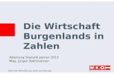 Abteilung Statistik Jänner 2013 Mag. Jürgen Rathmanner Die Wirtschaft Burgenlands in Zahlen.