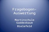 Fragebogen-Auswertung Martinschule Gadderbaum Bielefeld.