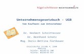 Unternehmensgesetzbuch - UGB Vom Kaufmann zum Unternehmer Dr. Herbert Schrittesser Dr. Bernhard Schatz Mag. Doris-Bettina Fürtbauer VORTRAGENDER: Enzersdorfer.