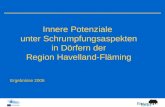 Innere Potenziale unter Schrumpfungsaspekten in Dörfern der Region Havelland-Fläming Ergebnisse 2006.
