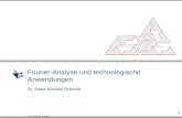 © Dr. Peter-M. Schmidt 1 Fourier-Analyse und technologische Anwendungen Dr. Peter-Michael Schmidt.