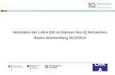 Www.netzwerk-iq.de I © 2012 Netzwerk „Integration durch Qualifizierung – IQ“ Das Netzwerk IQ wird gefördert durch das Bundesministerium für Arbeit und.