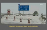 Vollsperrung Autobahn A 20 wegen Megaschneewehen.