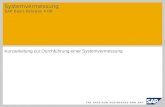 Systemvermessung SAP Basis Release 4.0B Kurzanleitung zur Durchführung einer Systemvermessung.