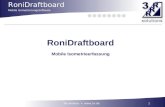 RoniDraftboard Mobile Isometrierungssoftware RoniDraftboard Mobile Isometrieerfassung 13R solutions ∙ .