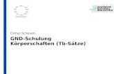 1 GND-Schulung Körperschaften (Tb-Sätze) Esther Scheven.
