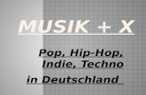 Pop, Hip-Hop, Indie, Techno in Deutschland.  Welche Musik (Genres/Bands) magst du? Welche deutschen Musiker kennst du?  Wann und wie oft hörst du Musik?