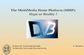 Institut für Nachrichtentechnik U. Reimers Technische Universität Braunschweig The MultiMedia Home Platform (MHP): Hype or Reality ?